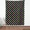 Ambesonne Owls Fabric by the Yard, Colorful Birds with Different Expressions Funny Confused Serious Characters Dots, Decorative Fabric for Upholstery and Home Accents, 1 Yard, Black Multicolor